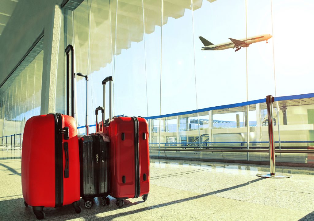 suitcase in airport